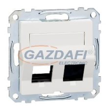 SCHNEIDER MTN4568-0319 MERTEN RJ45 adatpter, Keystone betétekhez, feliratozható, System-M, polárfehér villanyszerelés