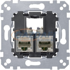 SCHNEIDER MTN4575-0012 MERTEN 2xRJ45 Cat5e STP aljzat villanyszerelés