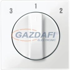 SCHNEIDER MTN567319 MERTEN Fedlap forgatógombos ventilátor kapcsolóhoz, System-M, polárfehér villanyszerelés