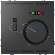 SCHNEIDER MTN5764-6034 MERTEN Padlótermosztát, kapcsolóval, 250 V, 10 A, D-Life, antracit villanyszerelés