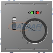 SCHNEIDER MTN5764-6036 MERTEN Padlótermosztát, kapcsolóval, 250 V, 10 A, D-Life, acél villanyszerelés