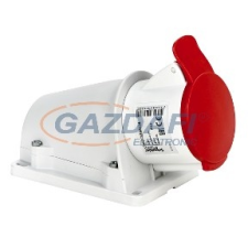 SCHNEIDER PKF32W434 PRATIKA Falra szerelhető aljzat, 3P+F, 6h, 32A, 415V, IP44, csavaros villanyszerelés