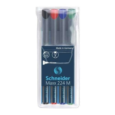 SCHNEIDER &quot;Maxx 224 M&quot; OHP 1 mm 4 különböző színű alkoholos marker készlet filctoll, marker