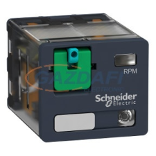 SCHNEIDER RPM32BD Zelio RPM teljesítményrelé, 3CO, 15A, 24VDC, tesztgomb, LED villanyszerelés
