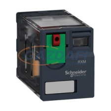 SCHNEIDER RXM3AB1P7 Zelio RXM miniatűr relé, 3CO, 10A, 230VAC, tesztgomb villanyszerelés