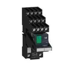 SCHNEIDER RXM4AB2BDPVS Zelio RXM miniatűr relé, 4CO, 6A, 24VDC, tesztgomb, LED, elválasztott elrendezésű villanyszerelés