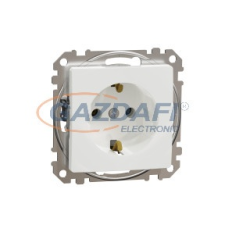 SCHNEIDER SDD111026 ÚJ SEDNA 2P+F csatlakozóaljzat, rugós bekötés, 16A, fehér villanyszerelés