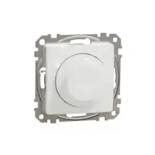 SCHNEIDER SDD111382 SEDNA WISER Univerzális, forgatógombos, LED fényerőszabályzó, fehér, max. 200W villanyszerelés