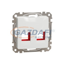 SCHNEIDER SDD111441C ÚJ SEDNA 2xRJ45 adapter, KRONE betétekhez, fehér villanyszerelés
