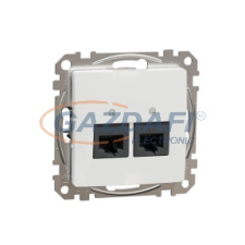 SCHNEIDER SDD111452 ÚJ SEDNA 2xRJ45 Cat5e UTP aljzat, fehér villanyszerelés