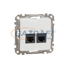 SCHNEIDER SDD111467 ÚJ SEDNA 2xRJ45 Cat6A UTP aljzat, fehér villanyszerelés