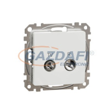 SCHNEIDER SDD111471R ÚJ SEDNA TV/R aljzat, végzáró, 4 dB, fehér villanyszerelés
