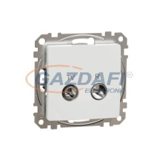 SCHNEIDER SDD111474R ÚJ SEDNA TV/R aljzat, átmenő, 7 dB, fehér villanyszerelés