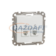 SCHNEIDER SDD111492 ÚJ SEDNA 2xRJ11 aljzat, fehér villanyszerelés