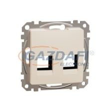 SCHNEIDER SDD112444C ÚJ SEDNA 2xRJ45 adapter, AMP, MOLEX, KELINE betétekhez, bézs villanyszerelés