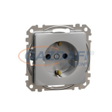 SCHNEIDER SDD113021 ÚJ SEDNA 2P+F csatlakozóaljzat biztonsági zsaluval, csavaros bekötés, 16A, alumínium villanyszerelés