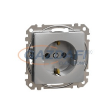 SCHNEIDER SDD113026 ÚJ SEDNA 2P+F csatlakozóaljzat, rugós bekötés, 16A, alumínium villanyszerelés