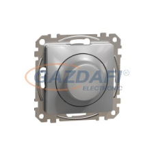 SCHNEIDER SDD113382 SEDNA WISER Univerzális, forgatógombos, LED fényerőszabályzó, alumínium, max. 200W villanyszerelés