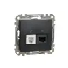 SCHNEIDER SDD114468 ÚJ SEDNA RJ11/RJ45 Cat6 UTP kombinált aljzat, antracit