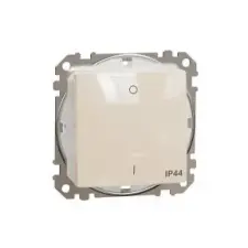 SCHNEIDER SDD212102 ÚJ SEDNA Kétpólusú kapcsoló, rugós bekötés, 10AX, IP44, bézs villanyszerelés