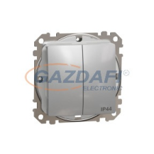 SCHNEIDER SDD213105 ÚJ SEDNA Csillárkapcsoló, rugós bekötés, 10AX, IP44, alumínium villanyszerelés