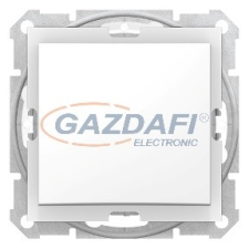 SCHNEIDER SDN0100321 SEDNA Egypólusú kapcsoló, rugós bekötés, 10AX, IP44, fehér villanyszerelés