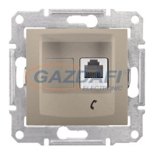 SCHNEIDER SDN4101168 SEDNA 1xRJ11 aljzat, titánium villanyszerelés