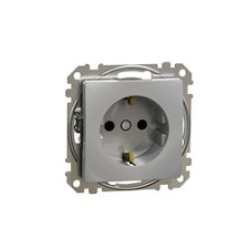 SCHNEIDER SednaÚj 162 dugalj földelt gyerekzárral alumínium IP20 süllyesztett szorítókapcsos Schneider - SDD113022 villanyszerelés