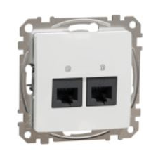 SCHNEIDER SednaÚj adatcsatlakozó dugalj UTP RJ45 8(8) Cat5e süllyesztett fehér Schneider villanyszerelés