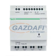 SCHNEIDER SR2E121FU 12 I/O, relés, óra, 230VAC villanyszerelés