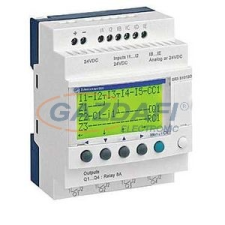SCHNEIDER SR3B101BD 10 I/O, 4 analóg bemenet, relés, óra, 24VDC villanyszerelés