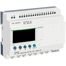 SCHNEIDER SR3B261FU 26 I/O, relés, óra, 230VAC villanyszerelés