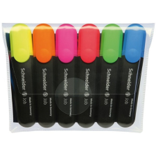 SCHNEIDER Szövegkiemelő készlet, 1-5 mm, SCHNEIDER &quot;Job 150&quot;, 6 különböző szín filctoll, marker