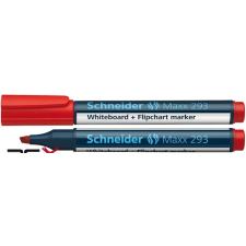 SCHNEIDER Tábla- és flipchart marker, 2-5 mm, vágott, SCHNEIDER &quot;Maxx 293&quot;, piros filctoll, marker