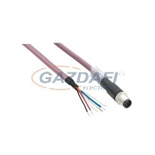 SCHNEIDER TCSXCNDFNX10V Kábel,egyenes,M8-4p,Anya-csak vezeték, 10m villanyszerelés