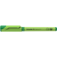 SCHNEIDER Tűfilc, 0,4 mm, cserélhető betétes, újrahasznosított tolltest, SCHNEIDER "Topliner 911", zöld filctoll, marker