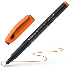 SCHNEIDER Tűfilc, 0,4 mm, SCHNEIDER &quot;Topliner 967&quot;, narancssárga filctoll, marker