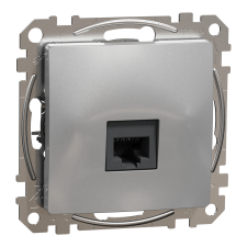 SCHNEIDER ÚJ SEDNA 1xRJ45 Cat6 UTP aljzat, alumínium villanyszerelés