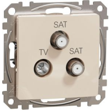 SCHNEIDER ÚJ SEDNA TV/SAT/SAT aljzat, végzáró, 4 dB, bézs villanyszerelés