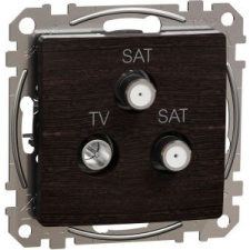 SCHNEIDER ÚJ SEDNA TV/SAT/SAT aljzat, végzáró, 4 dB, wenge villanyszerelés