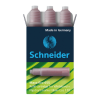 SCHNEIDER Utántöltő patron tábla- és flipchart markerhez 3 db/csom Schneider Maxx Eco 110 piros
