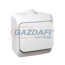 SCHNEIDER WDE000510 CEDAR PLUS Egypólusú kapcsoló, IP44, fehér (101) villanyszerelés
