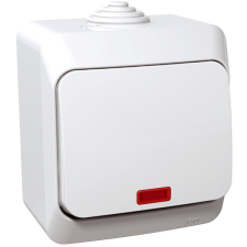 SCHNEIDER WDE000514 CEDAR PLUS jelzőfénnyel/IP44/fehér egypólusú kapcsoló villanyszerelés