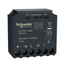 SCHNEIDER Wiser világításkapcsoló mikromodul WiFi betét 230V 10A 100-2200W süllyesztett szürke Schneider villanyszerelés