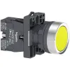 SCHNEIDER XA2EA51 Harmony Easy Series Ø22 Nyomógomb, visszatérő, sárga, 1NC