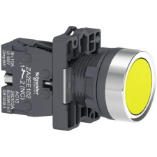 SCHNEIDER XA2EA51 Harmony Easy Series Ø22 Nyomógomb, visszatérő, sárga, 1NC villanyszerelés