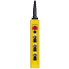 SCHNEIDER XACB6913 6 nyomógomb, mechanikus retesz, 2 pólus, +vészgomb, 2,2kW