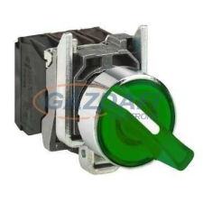 SCHNEIDER XB4BK123B5 LED-es választókapcsoló, zöld, 24V, N/O+N/C villanyszerelés