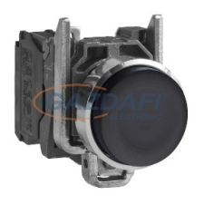 SCHNEIDER XB4BLCUST01 Harmony komplett fém nyomógomb, Ø22, kiálló profil, visszatérő, 1NO, személyre szabott villanyszerelés