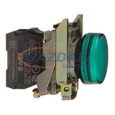 SCHNEIDER XB4BVB3EX ATEX D LED jelzőlámpa, fém, zöld, 24VAC/DC világítás